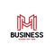 Letter M Building Commercial Abstract Line Modern Monogram Business Logo