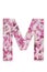 Letter M decoupage