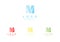 Letter M line logo design. Letter M line logo design. Linear creative minimal monochrome monogram symbol. Universal elegant vector