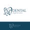 Letter M Tooth Dental Logo Design