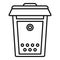 Letter mailbox icon, outline style