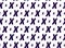 Letter X Modern Vector seamless pattern.