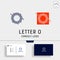 Letter O Business consult logo template with business card
