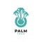 Letter O with Oil Palm Plantation Logo Design