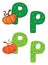 Letter P pumpkin