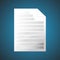 Letter page. text document icon - web page symbol - office file format