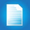 Letter page. text document icon - web page symbol - office file format
