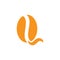 Letter q coffee shape logo vector