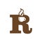 Letter R Coffee Shop and Cafe Restaurant Logo Vector Design