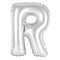 Letter R from English alphabet chrome