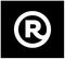 Letter `R` symbol. registration company logo monogram R vector