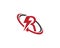 Letter R thunderbolt logo icon.