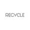 Letter recycle arrow modern logo symbol icon vector graphic design illustration idea creative