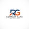 Letter RG with Real Estate element. home initial R G concept. Construction logo template Home and Real Estate icon