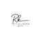 Letter RK Signature Logo Template Vector