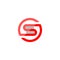 Letter S books shape logo