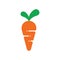 Letter s carrot design symbol logo vector