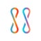 Letter S gradient logo. Minimal letter s icon. Stock vector illustration.