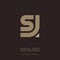 Letter S and J logo design. Minimal monogram symbol. Premium business logotype. SJ - Elegant universal vector sign. Graphic symbol