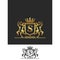 Letter S King Royal Crest elegant Horse Logo