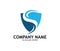 Letter s security guard shield online technology logo design