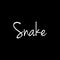 Letter S for snake wordmark logo icon vector logo template
