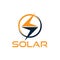 letter S solar technology logo template 02