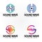 Letter S Sound Music Audio Voice Equalizer Volume Waveform Frequency Colorful Vector Logo Design