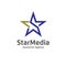 Letter S Star color vector logo