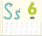 Letter S tracing alphabet worksheets