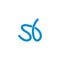 letter sb loop motion logo vector
