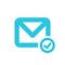 The letter symbol. Sign mail icon recieve on white background.