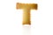 Letter T Cookie Biscuit english capital font isolated