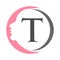 Letter T Spa And Beauty Logo Template. Beauty Woman Logo Used For Icon, Brand, Identity, Spa, Feminine Symbol