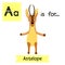 A letter tracing. Standing Antelope.
