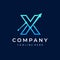 Letter X Trade Investment Marketing Logo