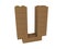 Letter U concept built from toy wood bricks