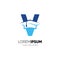Letter V Graduation Hat Education Logo Design Vector Icon Graphic