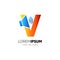 Letter V Speaker Logo Design Vector Icon Graphic Emblem Illustration