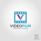 Letter V video film Logo Template