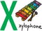 Letter X - xylophone