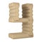 Letter Y from laminated veneer lumber