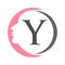 Letter Y Spa And Beauty Logo Template. Beauty Woman Logo Used For Icon, Brand, Identity, Spa, Feminine Symbol