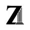 Letter Z Pillar Law Logo