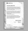 Letterhead template printable business letter layout. Modern examples of corporate identity design pages