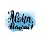 Lettering aloha Hawai