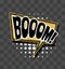 Lettering Boom Gold sparkle comic text