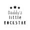 Lettering child poster my daddy little pockstar