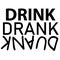 Lettering drink drank drunk. hand drawn vector illustration