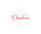 Lettering Elegant Merry Christmas type text background